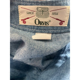 Orvis Women's Blue Cotton Vest Sweater (M)