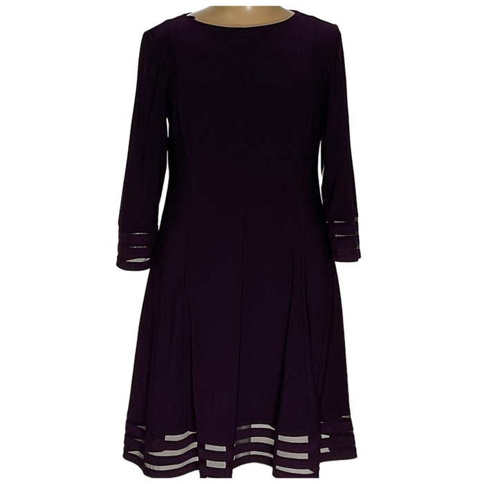 Jessica Howard Purple Plus Size Midi Dress