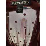 Express Brown Polyester Blouse M