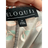 ELOQUII Wrap Dress - Brown, Size 14