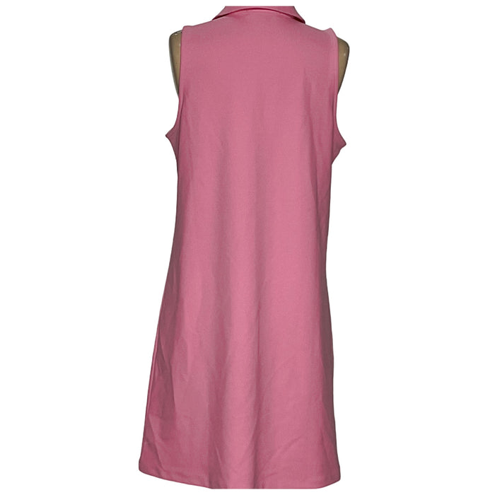 Boston Proper Pink Shift Midi Dress - Size M