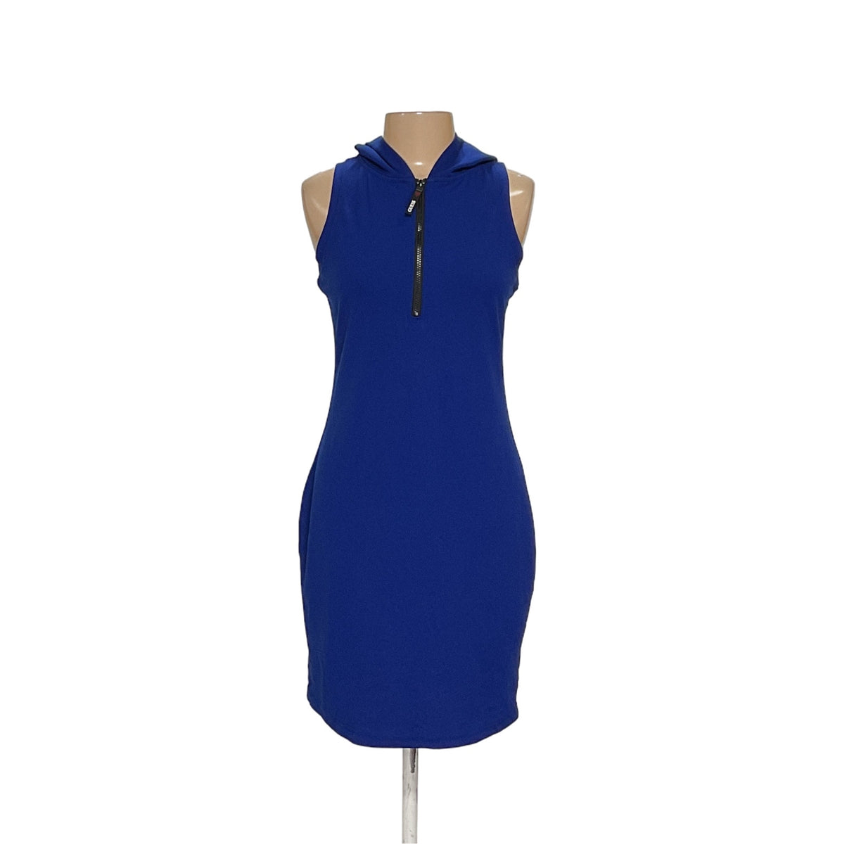 GUESS Blue Midi Sheath Dress, Size L