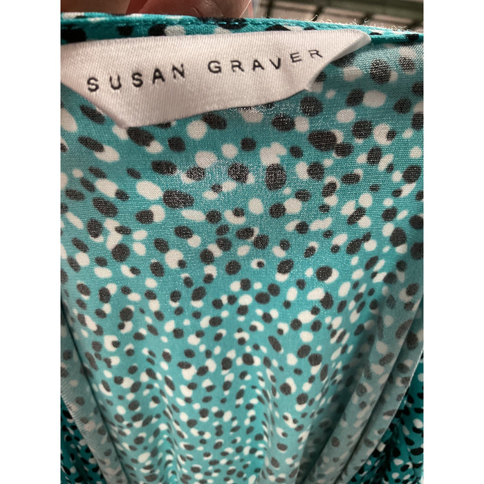 Susan Graver Blouse - XL Plus Multicolor Women's Top