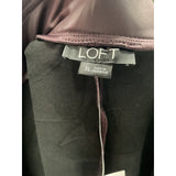 LOFT Brown Leather Ankle Pants XL