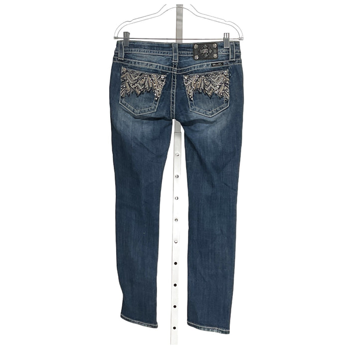 Miss Me Women's Blue Ankle Jeans - Size 28