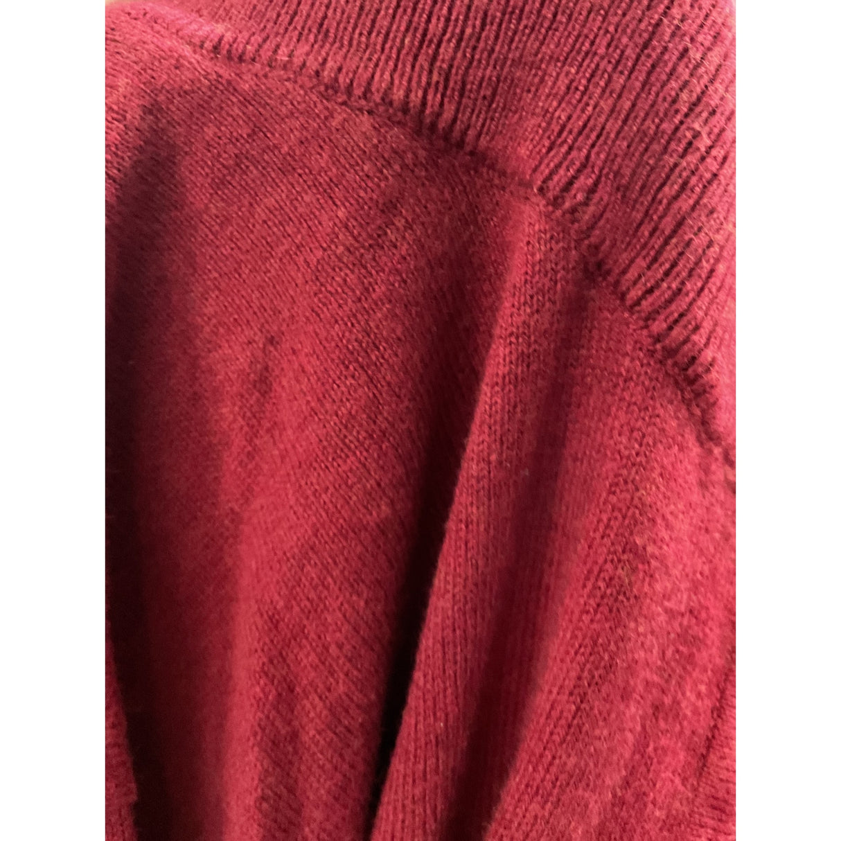 Red L.L. Bean Henley Sweater Men's L