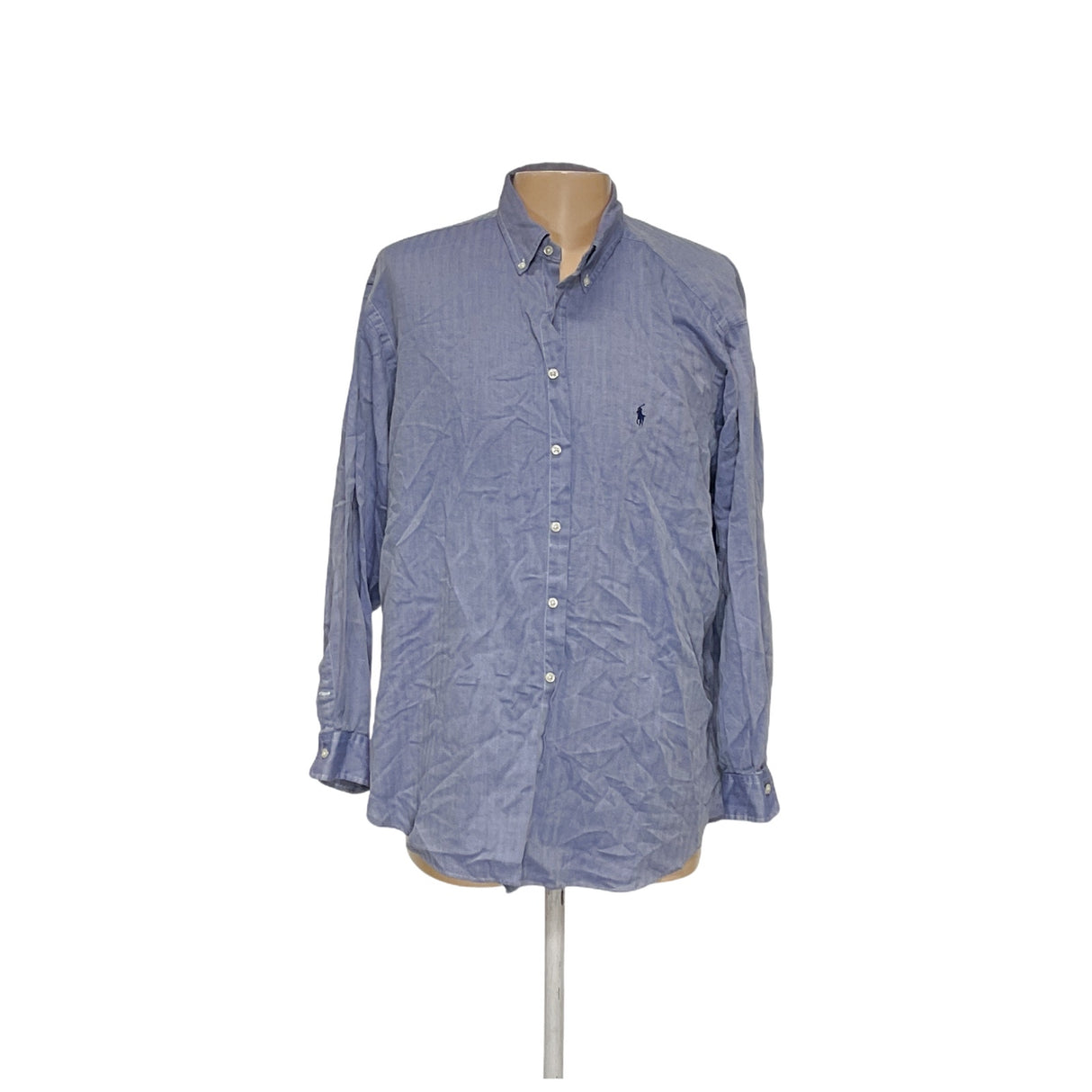 Ralph Lauren Men's Blue Button-Up Shirt