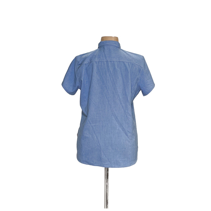 Orvis Blue XL Women's Plus Button-Up Top