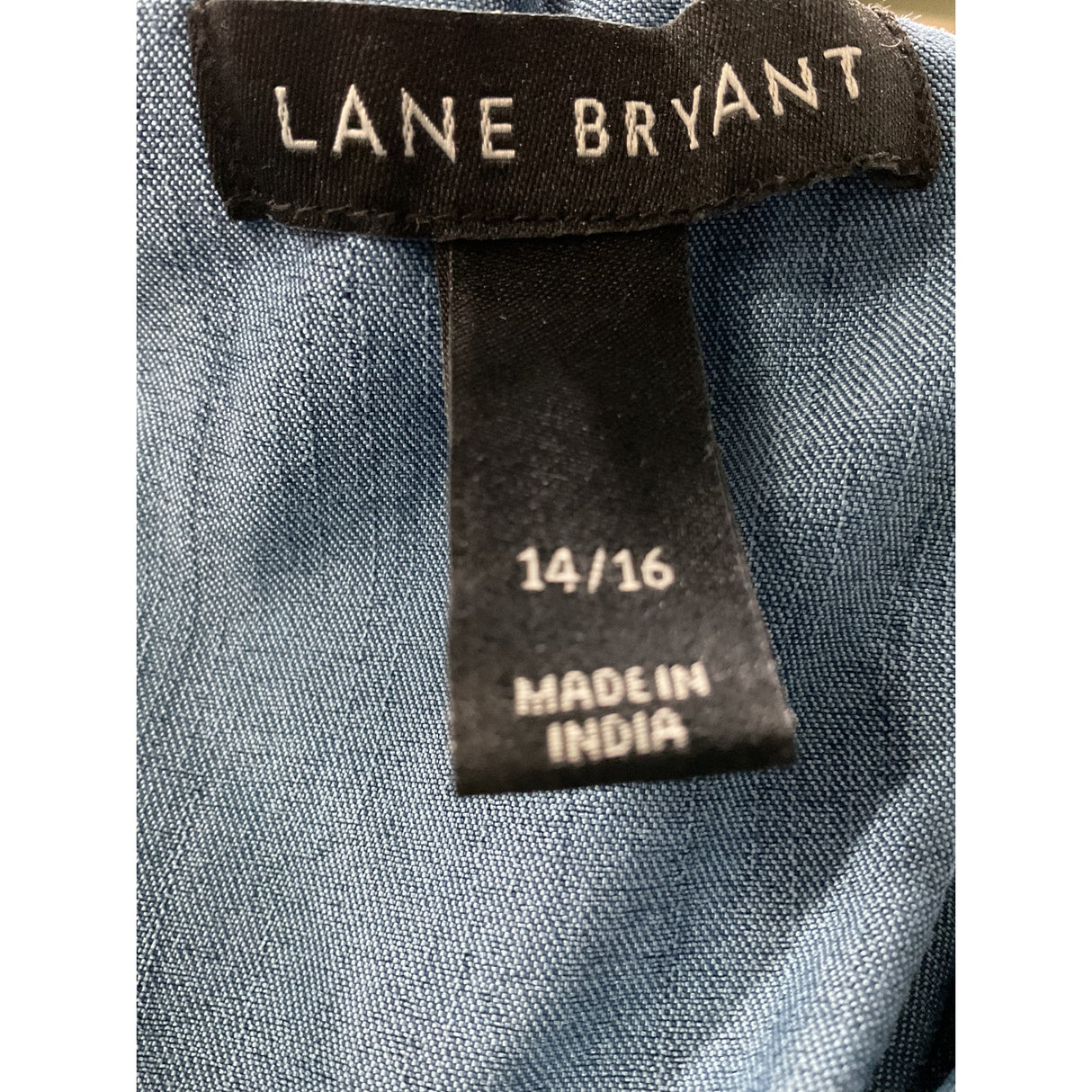 Lane Bryant Blue Denim Blouson Dress