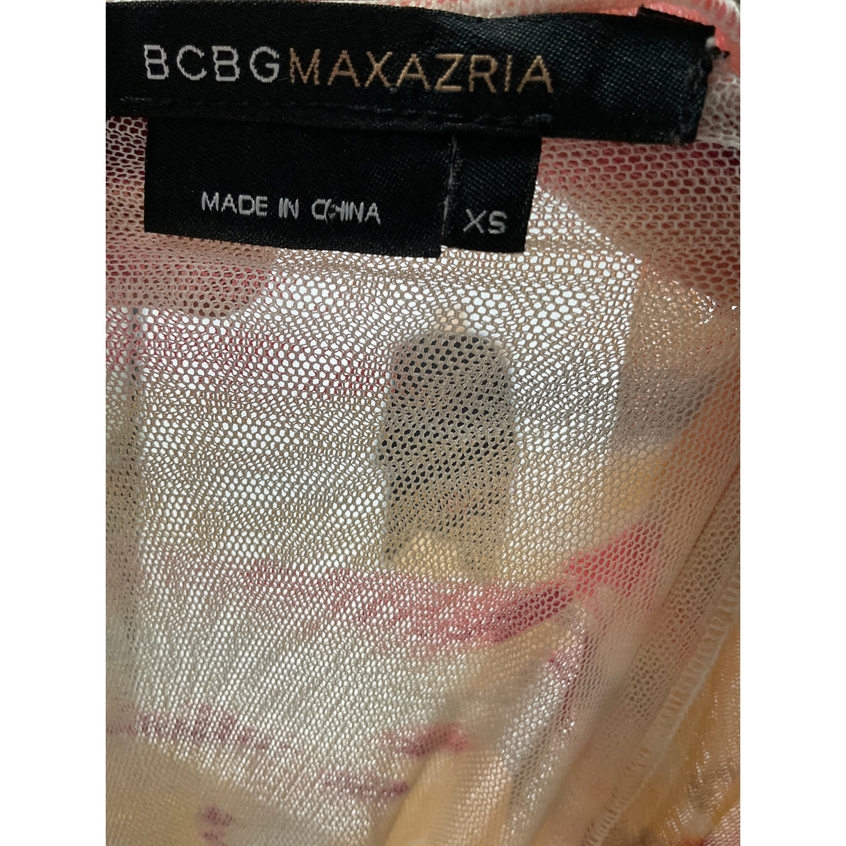 BCBGMAXAZRIA Multicolor Blouson Midi Dress XS