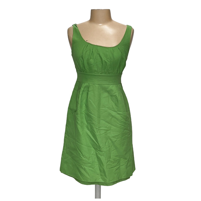 J. Crew Green A-Line Midi Dress - Size 10