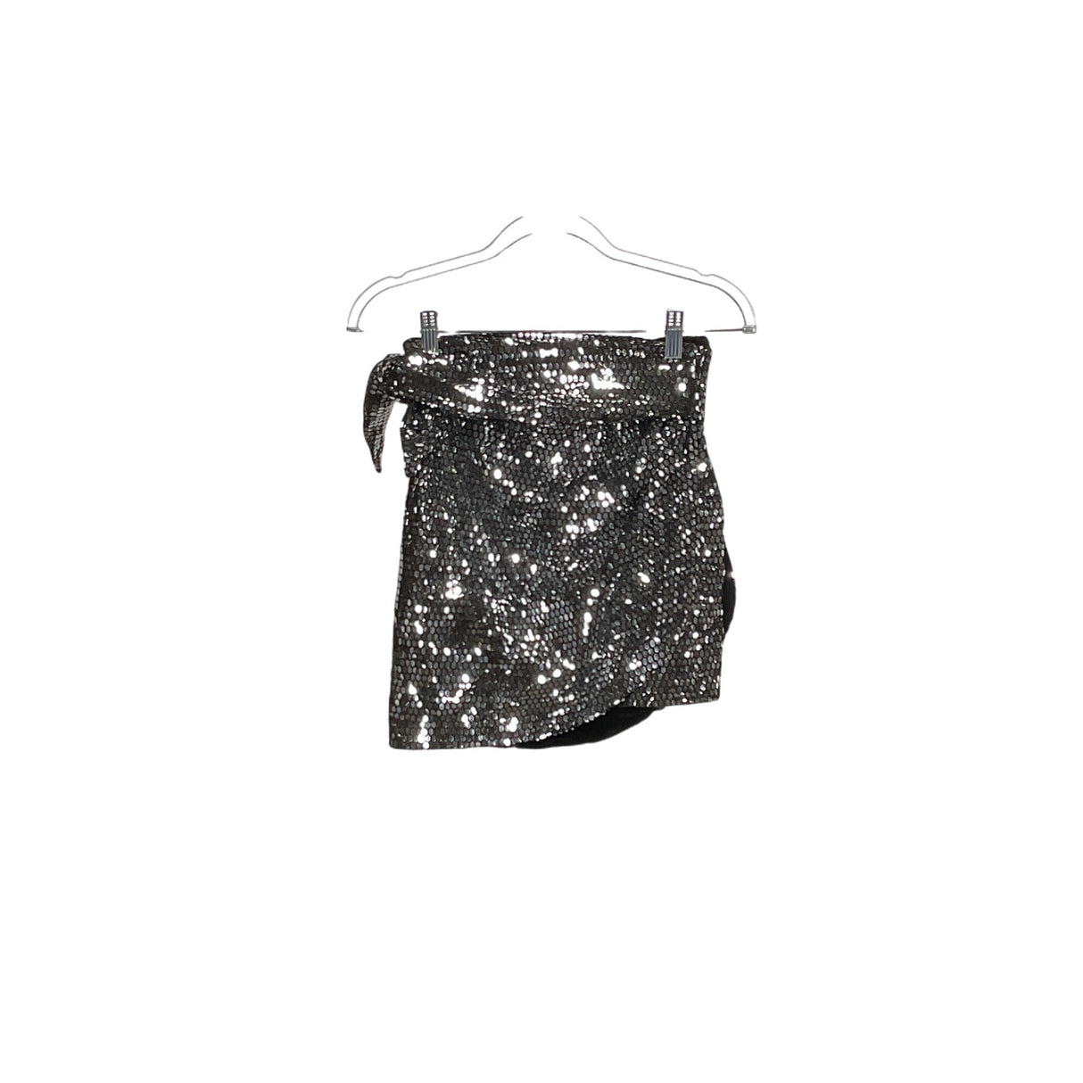 ZARA Silver Mini Skirt - Size S