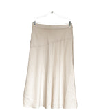 Beige A-Line Chiffon Skirt - Size 12