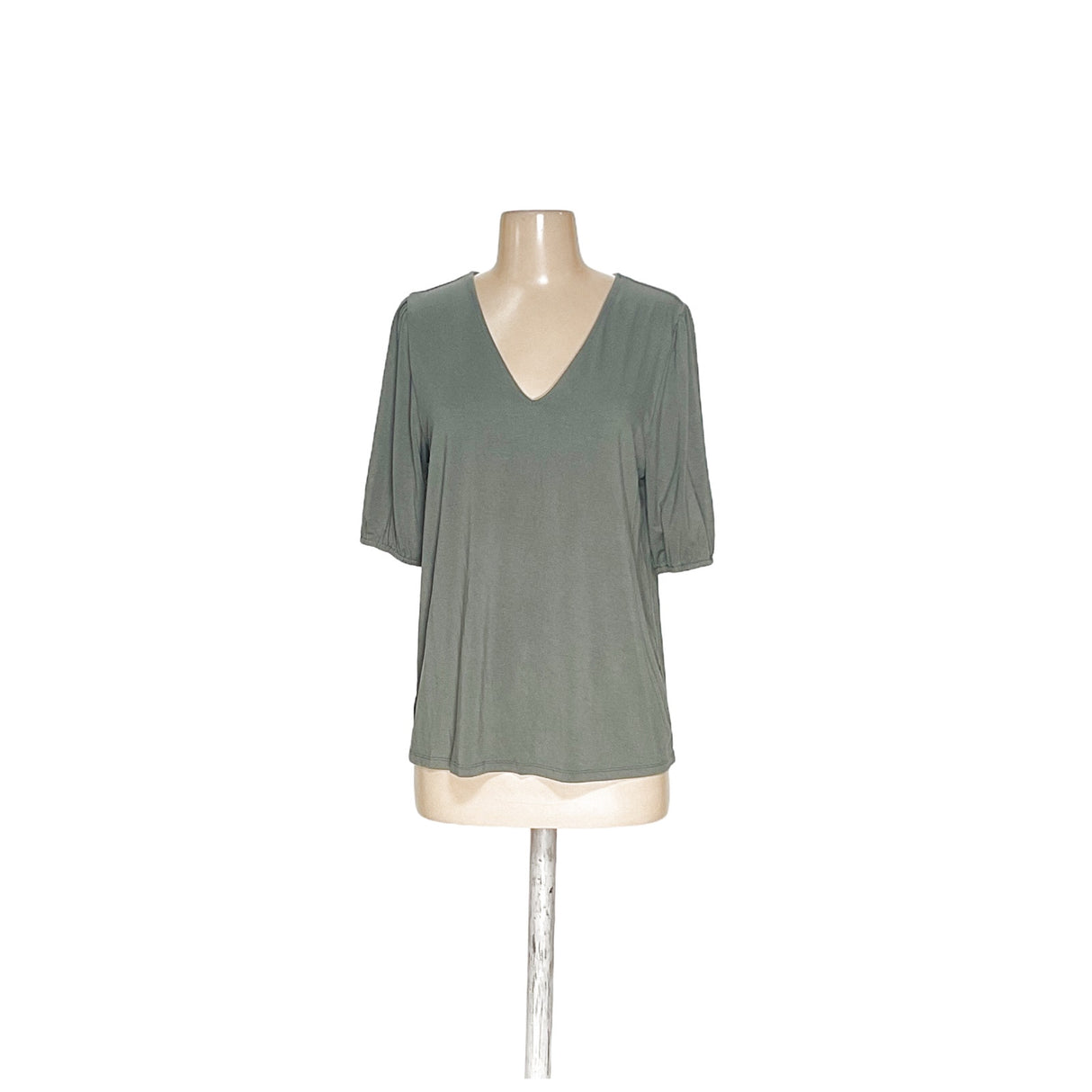 LOFT Green Rayon Blouse