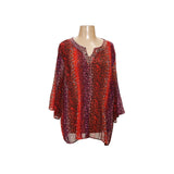 Catherines Multicolor Chiffon Blouse - XL