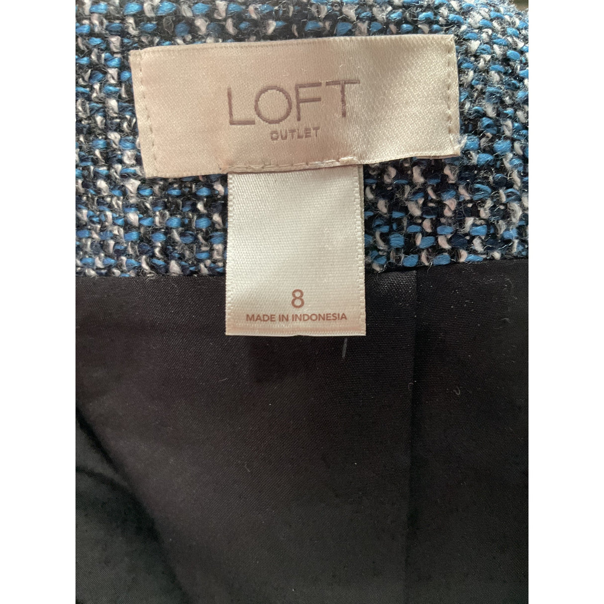 Blue LOFT Mini Skirt, Size 8