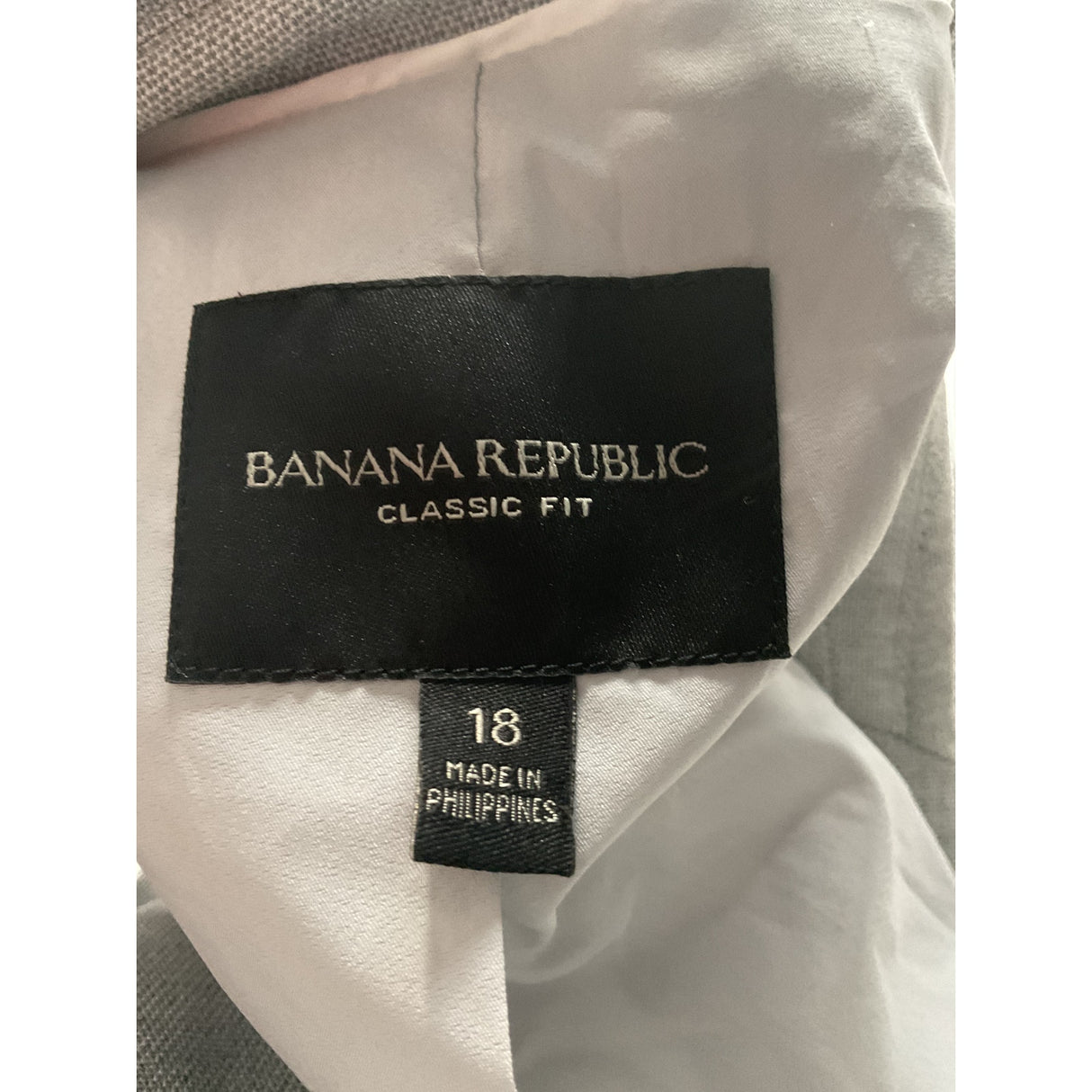 Banana Republic Gray Blazer - Women's Size 18