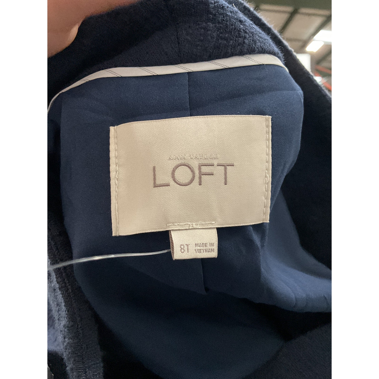 LOFT Blue Polyester Blazer 8T