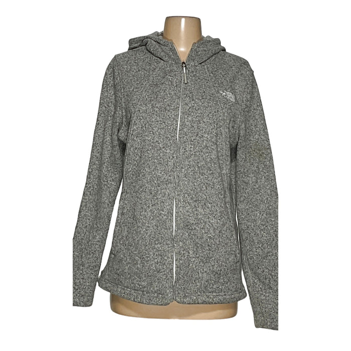 The North Face Women's Gray Full Zip Sweater, Size L