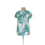 Tahari Multicolor Leaf Print T-Shirt