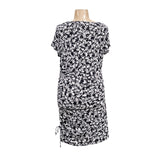 Jones New York Blue Graphic Print Midi Sheath Dress