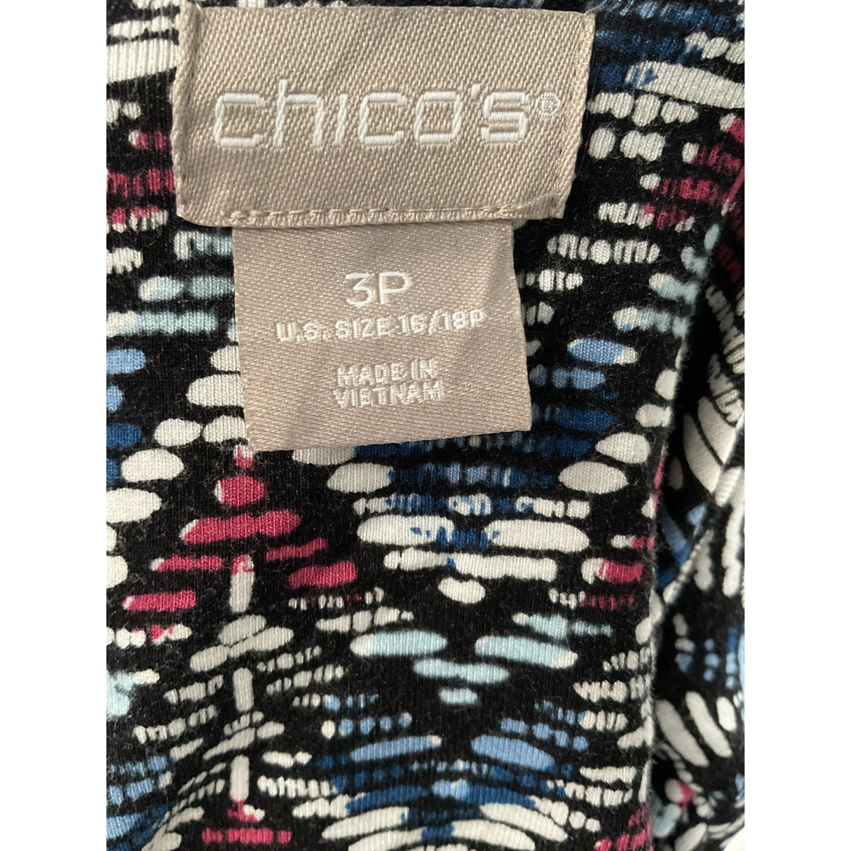 Chico's Multicolor Shift Dress - Size 3p