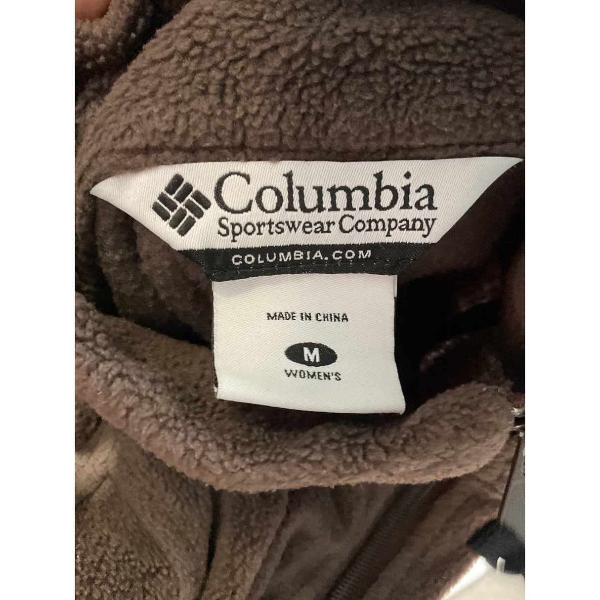 Columbia Brown Full Zip Sweater - Women's M