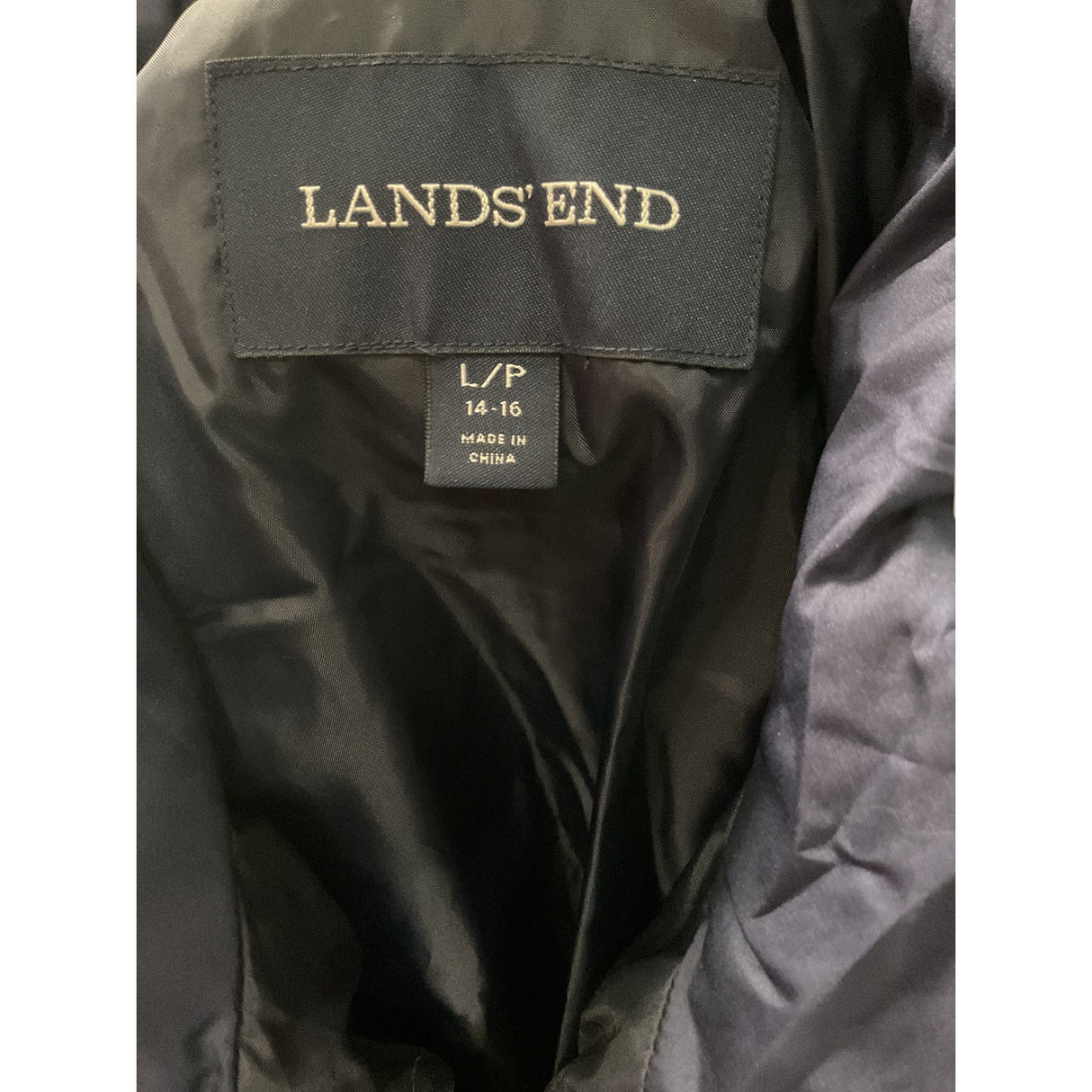 Lands' End Blue Women's Vest, Size L