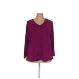 Susan Graver Purple Plus Size Blouse