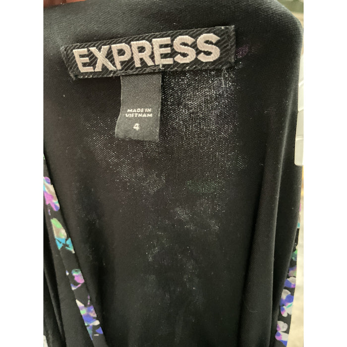 Express Multicolor A-Line Midi Dress