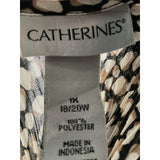 Catherines Multicolor Graphic Print Blouse