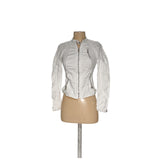 Armani White Cotton Basic Jacket