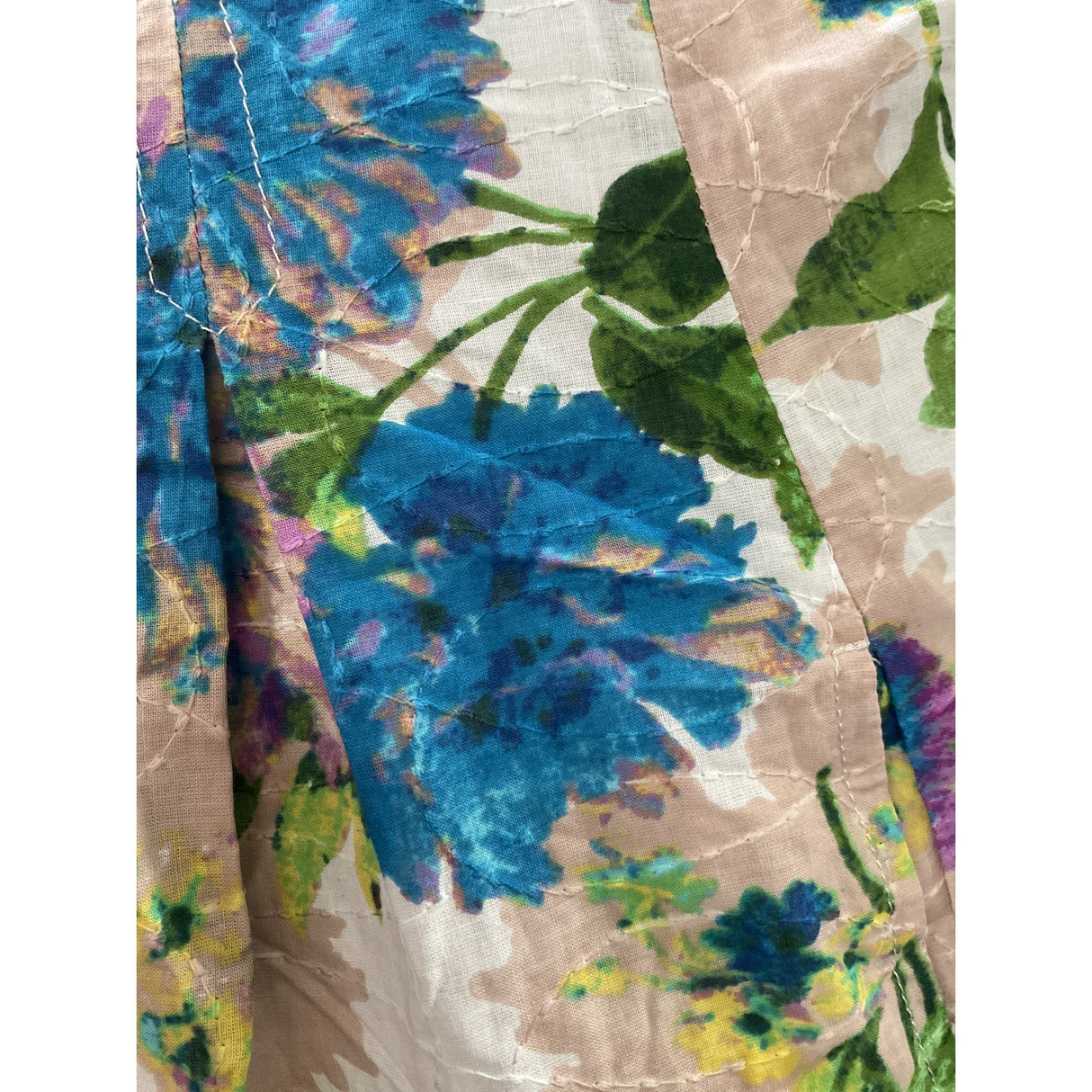 Nine West Blue Floral A-Line Dress - Size 6