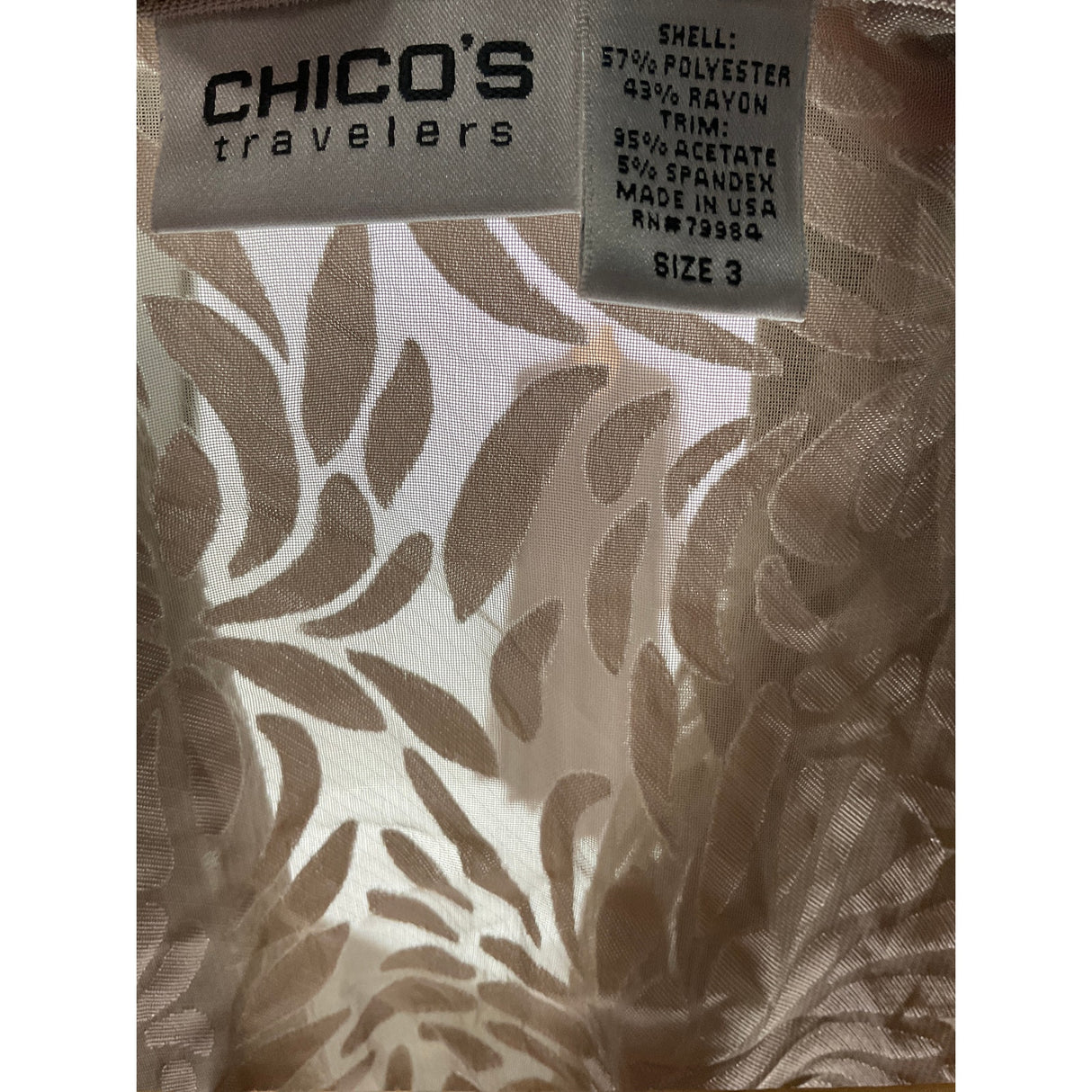 Chico's Cream Cardigan - Size 3