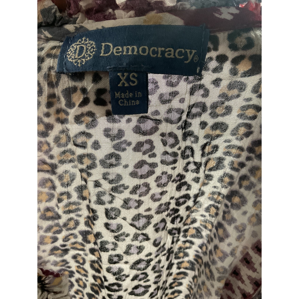 Democracy Multicolor Rayon Blouse - Women's Size XS