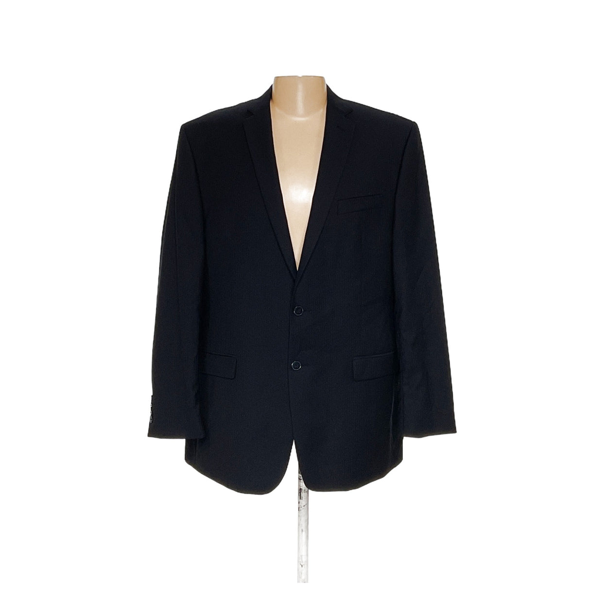 Calvin Klein Blue Wool Pinstripe Blazer 48L