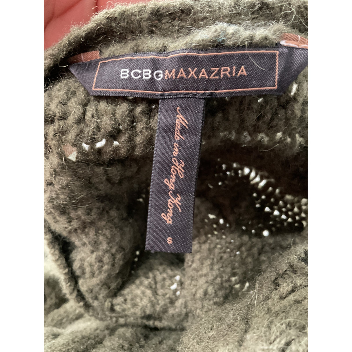 BCBGMAXAZRIA Green Cape Sweater, Size S