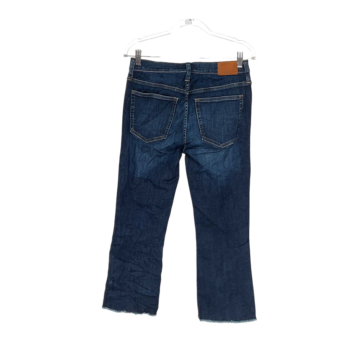 J. Crew Blue Petite Bootcut Crop Jeans