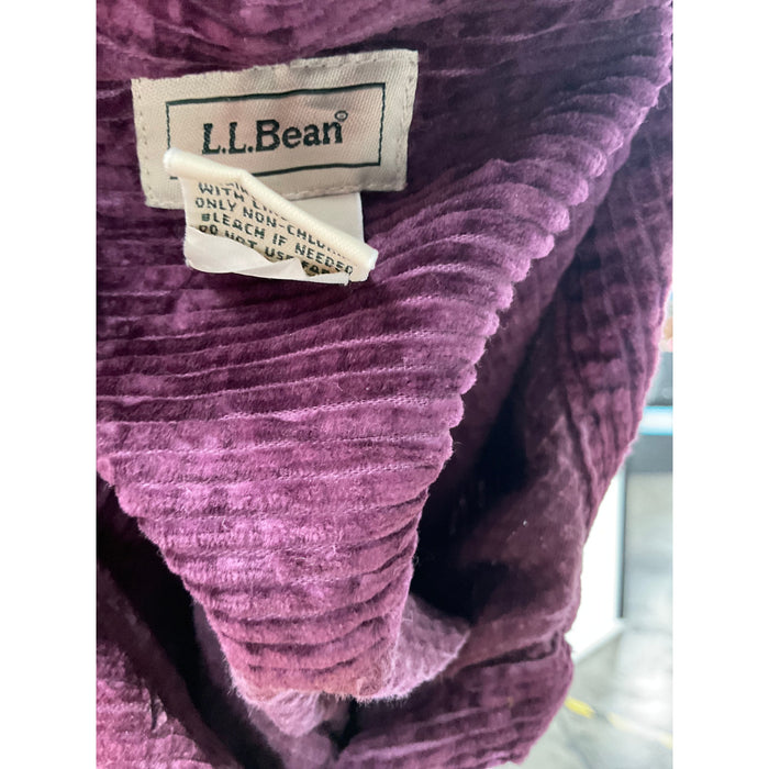 L.L. Bean Purple Cotton Jacket - Women's L