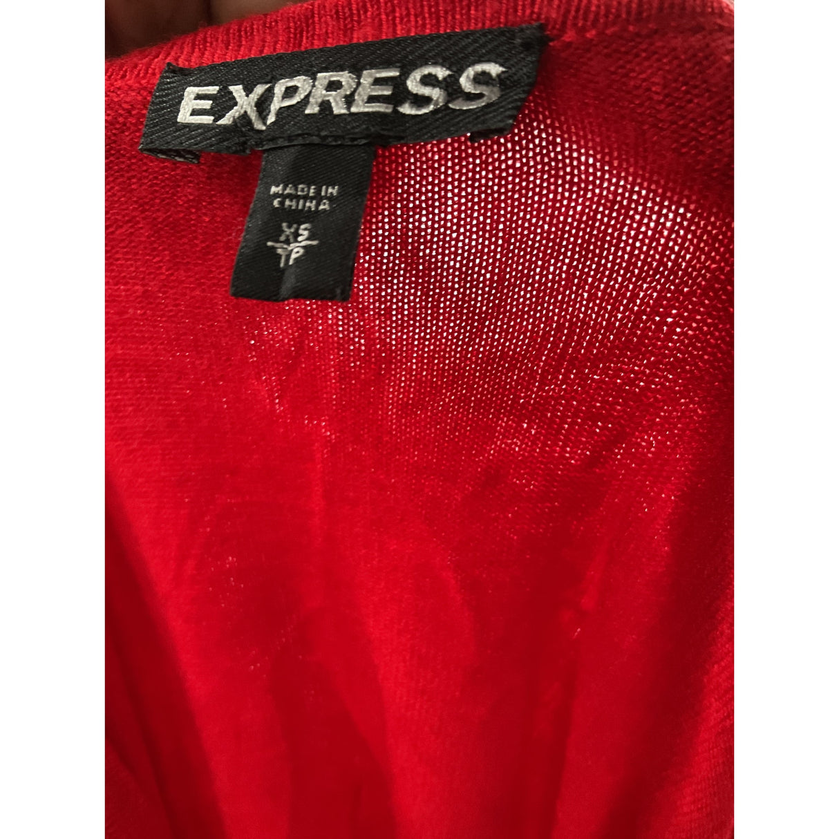 Express Orange Bodycon Midi Dress XS