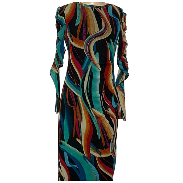 Nine West Multicolor Bodycon Midi Dress