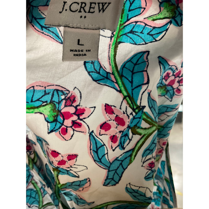 J. Crew Multicolor Cotton Blouse - Women's L