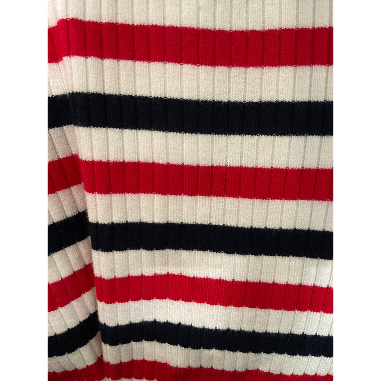 Talbots Red Striped Pullover Sweater Size L