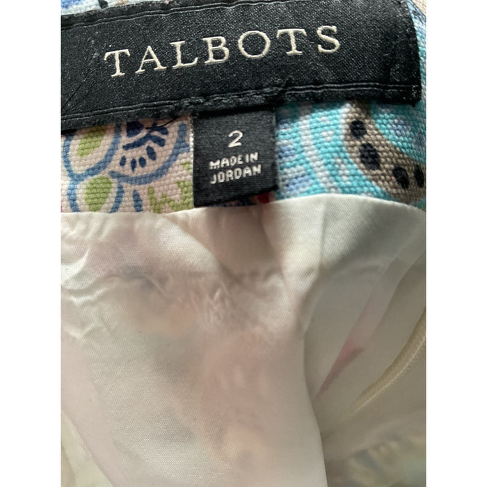 Talbots A-Line Cotton Skirt - Size 2