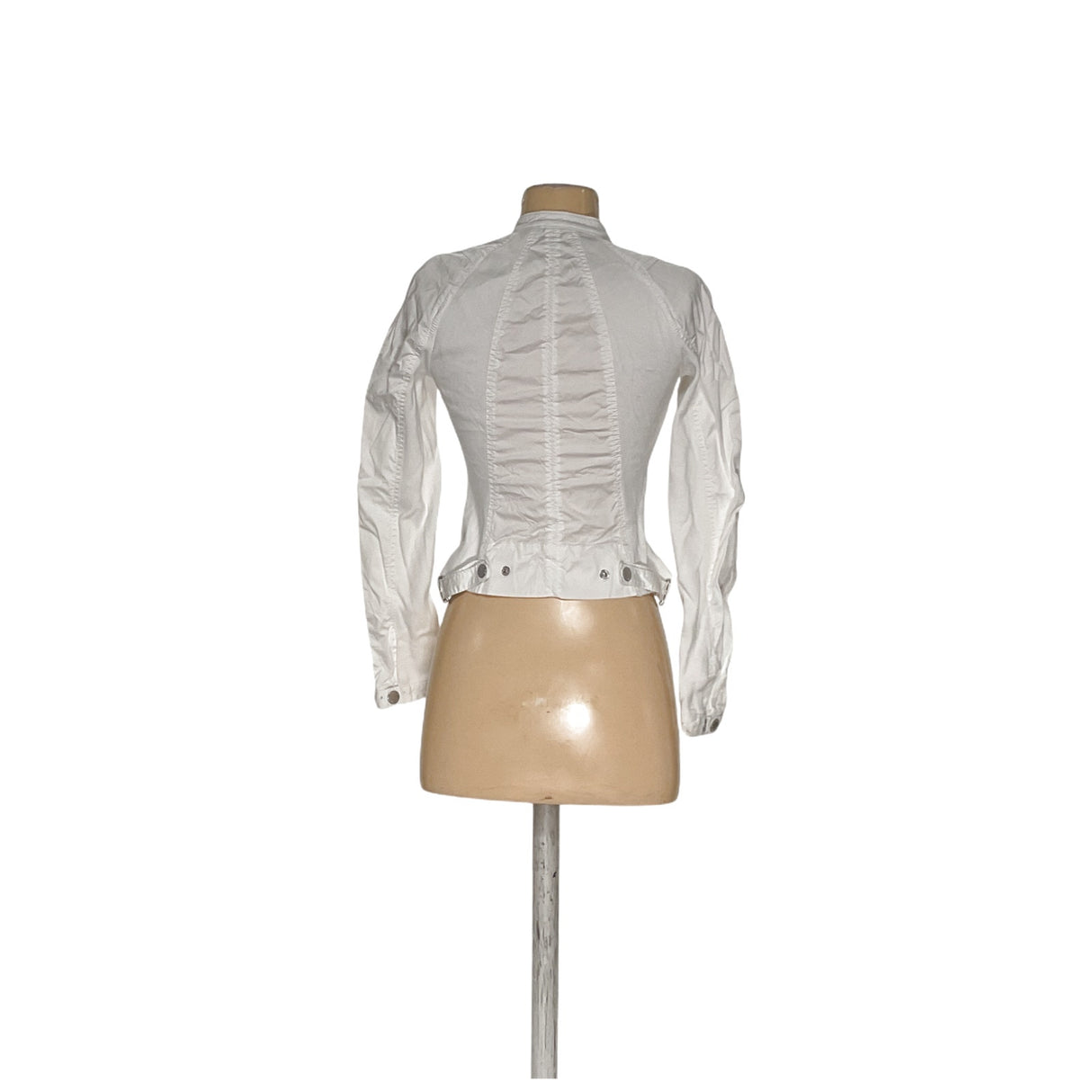 Armani White Cotton Basic Jacket