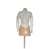 Armani White Cotton Basic Jacket