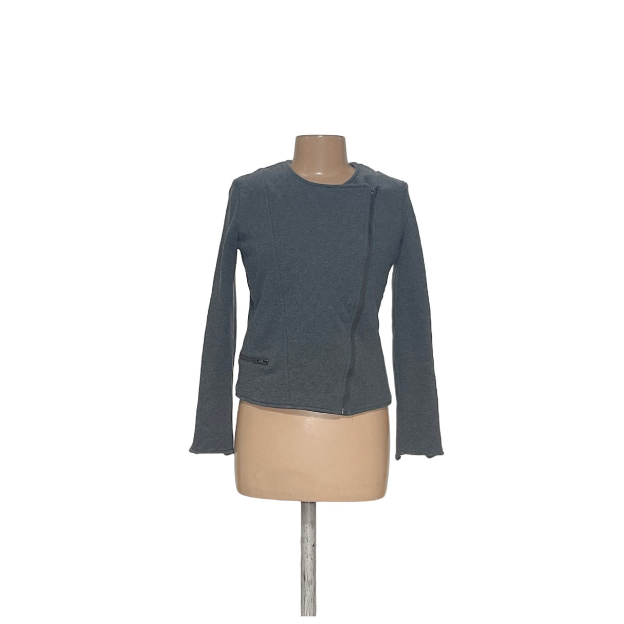 Athleta Gray Full Zip Sweater - Women's M