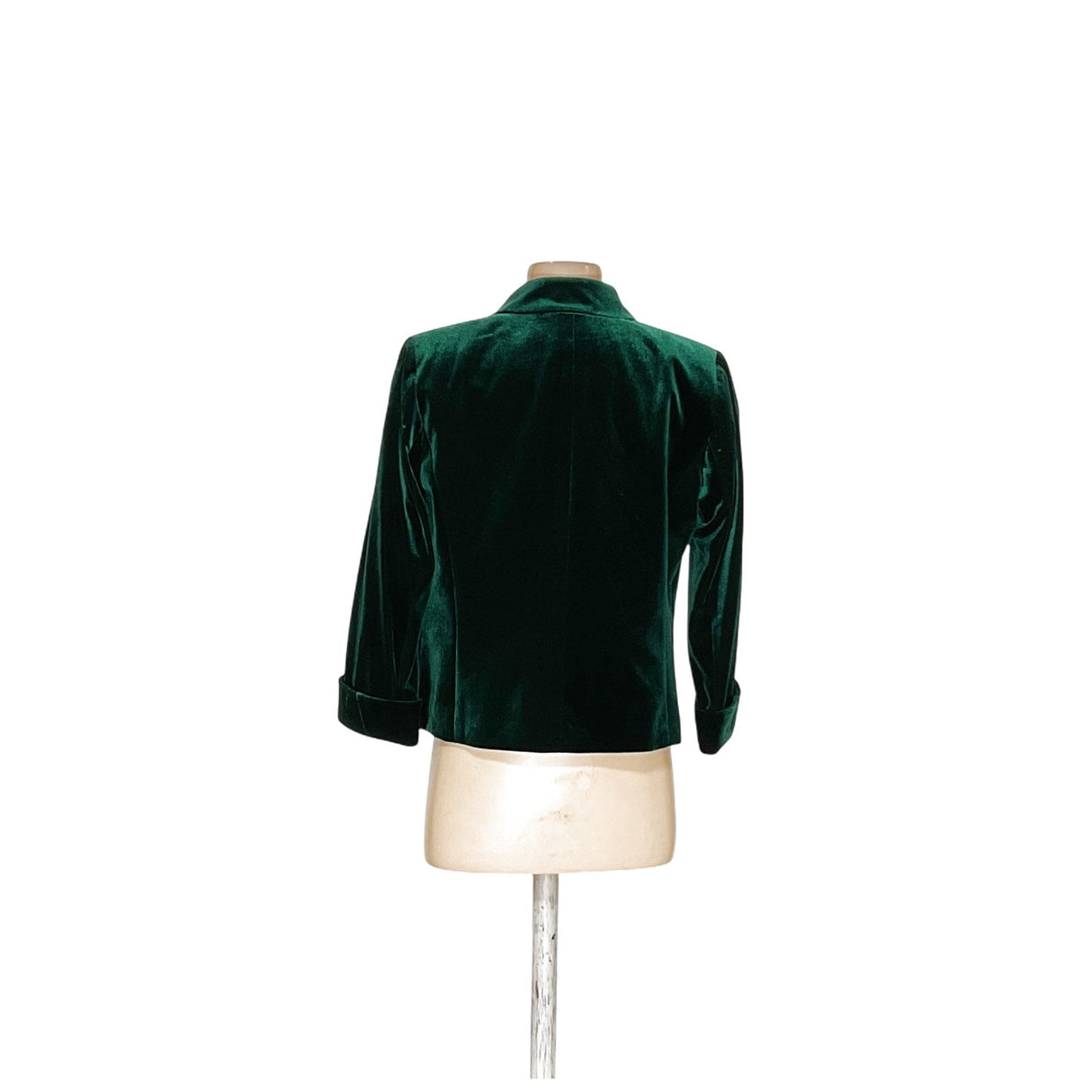 Tahari Green Velour Cardigan - Size 2