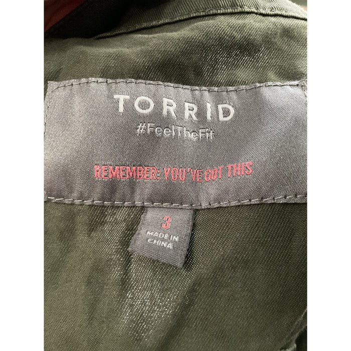 TORRID Green Basic Jacket - Size 3