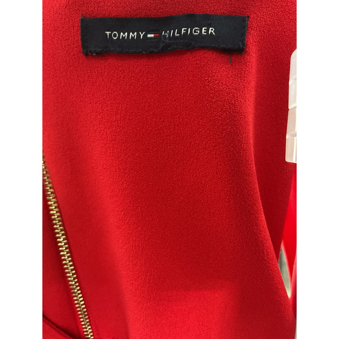 Tommy Hilfiger Red Midi Sheath Dress